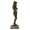 MID CENTURY BRONZE NAKED WATER NYMPH SCULPTURE PIC-3