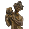 MID CENTURY BRONZE NAKED WATER NYMPH SCULPTURE PIC-7