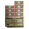 VINTAGE GERMAN TREASURY BOND PAPER MARKS COUPONS PIC-3