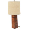 MODERN DESIGNER WOODEN TABLE LAMP WITH A SHADE PIC-0
