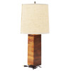 MODERN DESIGNER WOODEN TABLE LAMP WITH A SHADE PIC-1