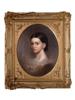 ANTIQUE AMERICAN SCHOOL LADY PORTRAIT PAINTING PIC-0