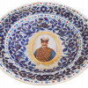 PERSIAN MARKET NASER AL-DIN SHAH PORCELAIN PLATE PIC-1