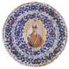 PERSIAN MARKET NASER AL-DIN SHAH PORCELAIN PLATE PIC-0