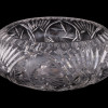 VINTAGE CUT CRYSTAL GLASS CENTERPIECE SALAD BOWL PIC-1