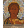 RUSSIAN ORTHODOX SILVER ENAMELED CHRIST ICON PIC-1