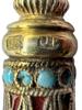 JUDAICA RUSSIAN GILT SILVER ENAMEL TORAH POINTER PIC-2