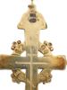 RUSSIAN SILVER ENAMEL CROSS PENDANT WITH PEARLS PIC-2