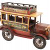 LARGE AD HARRYS TOYS DECORATIVE DISPLAY WOOD BUS PIC-0