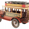 LARGE AD HARRYS TOYS DECORATIVE DISPLAY WOOD BUS PIC-1