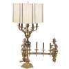 ELECTRIC WALL SCONCE AND TABLE LAMP WITH SHADE PIC-0