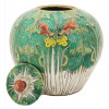ANTIQUE CHINESE HAND PAINTED PORCELAIN GINGER JAR PIC-3