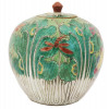 ANTIQUE CHINESE HAND PAINTED PORCELAIN GINGER JAR PIC-1