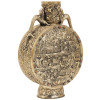 CHINESE VASE WITH EMBOSSED RELIEF AND CABOCHONS PIC-0
