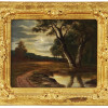 ANTIQUE LANDSCAPE OIL PAINTING BY JAS ARTHURS PIC-0