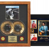 PAIR OF 24K ELVIS PRESLEY MEMORABILIA SHADE BOXES PIC-0