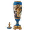 TALL FRENCH STYLE PORTRAITS GILT PORCELAIN VASE PIC-3