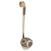 RUSSIAN 916 SILVER ENAMEL TEA STRAINER SPOON PIC-0