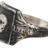 A NAZI GERMAN WWII SS TOTENKOPF DIVISION SILVER RING PIC-1