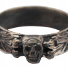 A NAZI GERMAN WWII WAFFEN SS SILVER HONOUR RING PIC-0