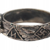 A NAZI GERMAN WWII WAFFEN SS SILVER HONOUR RING PIC-2