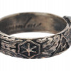 A NAZI GERMAN WWII WAFFEN SS SILVER HONOUR RING PIC-3