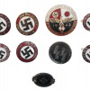 NAZI GERMAN NSDAP WWII ENAMELED METAL PIN BADGES PIC-0