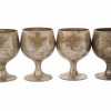 NAZI GERMAN WWII SILVERPLATED SCHNAPPS CUPS PIC-0