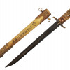 JAPANESE WWII NAVAL OFFICER DAGGER WITH SCABBARD PIC-0