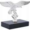 NAZI GERMAN SILVER TONE FIGURE EAGLE AND SWASTIKA PIC-0