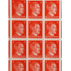 NAZI GERMAN FULL STAMP SHEET WITH ADOLF HITLER PIC-1