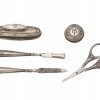 WWII NAZI GERMAN SILVER MANICURE SET OF EVA BRAUN PIC-2