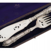 WWII GERMAN HERMANN GOERING FISH CUTLERY SET IOB PIC-1