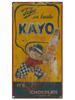ORIGINAL KAYO CHOCOLATE SODA POP ADV TIN SIGN PIC-0