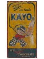 ORIGINAL KAYO CHOCOLATE SODA POP ADV TIN SIGN