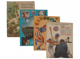 1960S AMERICAMN SPORTS PROGRAMS METS SHEA STADIUM