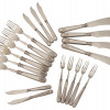 RUSSIAN STERLING SILVER FISH CUTLERY SET, 20 PCS PIC-0