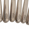 RUSSIAN STERLING SILVER FISH CUTLERY SET, 20 PCS PIC-7