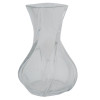 TRANSPARENT CRYSTAL SERPENTINE VASE BY BACCARAT PIC-0