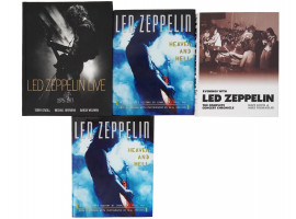 LOT OF 4 ILLUSTRATED BOOKS ABOUT LED ZEPPELIN