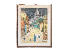 MID CENTURY COLOR LITHOGRAPH BY LUDWIG BEMELMANS