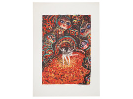 THE FIREBIRD BALLET LITHOGRAPH BY ILYA SHENKER