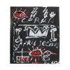 ACRYLIC PAINTING MANNER OF JEAN MICHEL BASQUIAT PIC-0