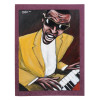 AMERICAN PORTRAIT PAINTING OF RAY CHARLES SIGNED PIC-0