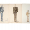 MALE COSTUME DESIGN PAINTINGS SIGNED BY T DORMAN PIC-0