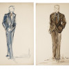 MALE COSTUME DESIGN PAINTINGS SIGNED BY T DORMAN PIC-1