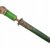 RUSSIAN SILVER JADE DIAMONDS LETTER OPENER KNIFE PIC-1