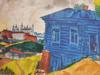 THE BLUE HOUSE BY MARC CHAGALL COLOR REPRODUCTION PIC-1