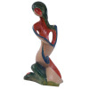 PARIS SCHOOL STYLE HAND COLORED CERAMIC STATUETTE PIC-0