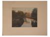 TWO ANTIQUE LANDSCAPE ARTWORKS, ONE BY W. NUTTING PIC-2